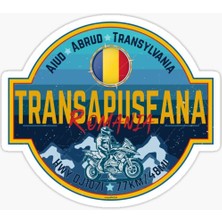 Transapuseana Dağ Yolu Romanya Etiket Yapıştırma 19CM