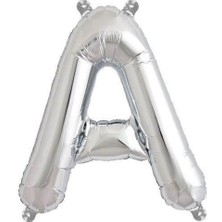 Parti Adresi Harf Folyo Balon A Harfi Gümüş Renk 100 cm - 40"