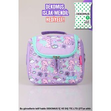 Muggle "DEKOMUS ISLAK MENDİL HEDİYELİ"  "FLUFFY BUNNY KOLEKSİYONU" TERMOSLU BESLENME ÇANTASI