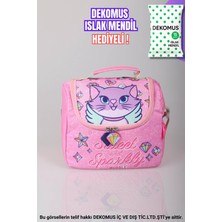 Muggle "DEKOMUS ISLAK MENDİL HEDİYELİ" "SWEET AND SPARKLY KOLEKSİYONU" TERMOSLU BESLENME ÇANTASI
