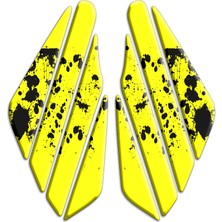 Motosıklet Depo Yan Pad Baskılı Parçalı Her Motora Uyumlu 009