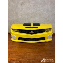 Işıklı Raflı Camaro Duvar Objesi Araba Sarı Siyah