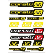 Corelli Sticker Seti Bisiklet Kadro Sticker Seti 02