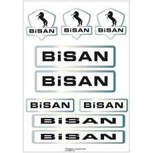 Bisan Sticker Seti Bisiklet Kadro Sticker Seti 02