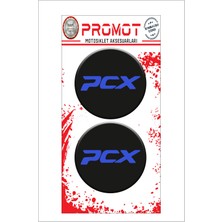 Pcx 3D Kabartmalı Damla Logo Sticker 5cm 04