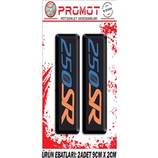 Cfmoto 250 Sr Ön Maşa 3D Kabartmalı 2'li Damla Sticker 05