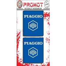 Piaggio Motosıklet Aksesuar 3D Damla Logo  Sticker 4