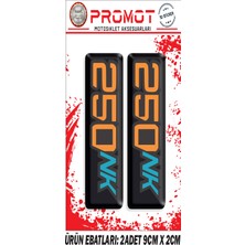 Cfmoto Nk 250 Ön Maşa 3D Kabartmalı 2'li Damla Sticker 03