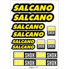 Salcano Bisiklet Stıcker Seti Kadro Sticker Seti 03