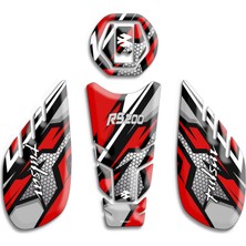 Motosıklet Tank Pad Bajaj Pulsar RS200 Tank Pad Set 03