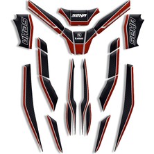 Motosıklet Tank Pad Kanuni Seha Uyumlu Model 01