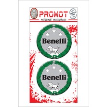Benelli 3D Kabartmalı Damla Logo Sticker 5cm 01