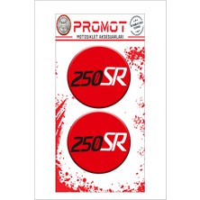 Cf Moto 250 Sr 3D Kabartmalı Damla Sticker 5CMX5CM 01