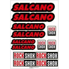 Salcano Bisiklet Stıcker Seti Kadro Sticker Seti 01