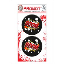 Boom Tasarımlı 3D Kabartmalı Damla Sticker 5cm 01