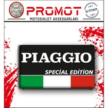 Piaggio 3D Damla Logo  Sticker 7X4CM  3