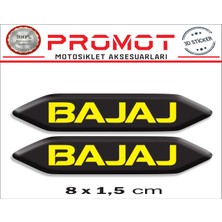 Bajaj 3D Kabartmalı 2'li Damla Sticker 001