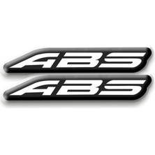 Abs 3D Kabartmalı 2 Li Damla Sticker 1