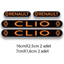 Clio 3D Damla 4'lü Oto Sticker Set 1