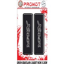 x Max Yamaha Ön Maşa 3D Kabartmalı 2'li Damla Sticker 1