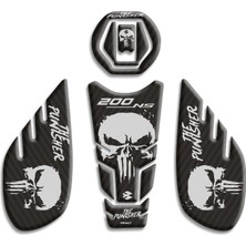Motosıklet Tank Pad Pulsar NS200 Punısher Tasarımlı Tank Pad 01