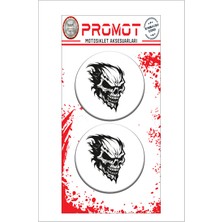 Kuru Kafa 3D Kabartmalı Damla Logo Sticker 5cm 04