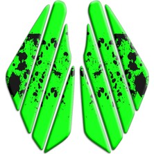 Motosıklet Depo Yan Pad Baskılı Parçalı Her Motora Uyumlu 010