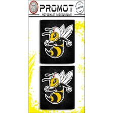 Vespa Motosıklet Aksesuar 3D Damla Logo 2 Li  Sticker 9