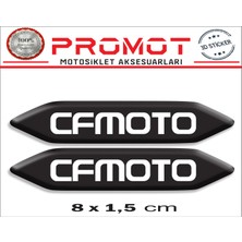 Cf Moto 3D Kabartmalı 2'li Damla Sticker 004