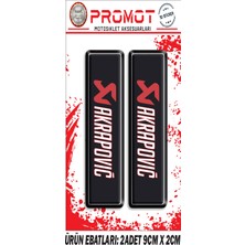 Akrapovıc Ön Maşa 3D Kabartmalı 2'li Damla Sticker