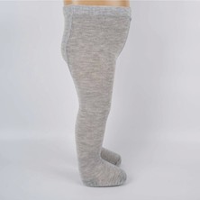 Bebek Pamuklu Külotlu Çorap Gri