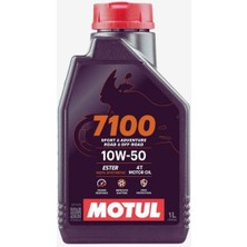 Motul 7100 10W-50 1 Lt. Yüksek Performanslı Tam Sentetik Motosiklet Motor Yağı (Üretim Yılı: 2025)