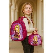 Cutie Desenli Kız Çocuk Okul Çantası ve Beslenme Çantası Takım