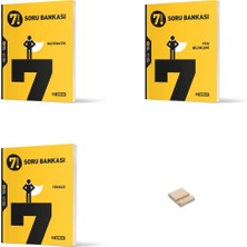 Hız Yayınları 7. Sınıf Matematik Fen Bilimleri ve Türkçe 3lü Set Soru Bankası + Telefon Tutucu