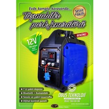 Obus Karavan 12V Dc Jeneratör 12V 1800W Benzinli Sessiz 130A