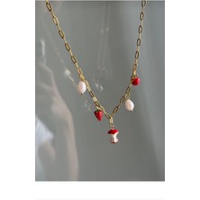 Charmlı, Meyveli Çelik  Kolye