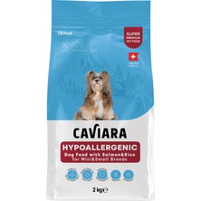 Caviara Hipoalerjenik Somonlu ve Pirinçli Mini & Küçük Irk Yetişkin Köpek Maması 2kg