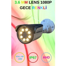 Snrelk 2mp 3.6 mm  Lens Warm Ledli Renkli 1080P Full Hd Ahd Kamera
