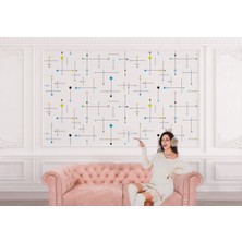 Renkli Şekiller Modern Duvar KAĞIDI-5537