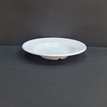 4 Adet Standart Melamin Çizgi Çukur Yemek Tabağı 21 cm Derinlik 3cm