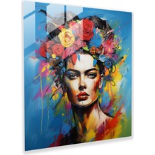 Popcas Kimlik Yansıma Cam Tablo - Frida Kahlo Ev Dekorasyonu Kendini Keşif Frida Kahlo