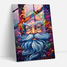 Popcas Psikedelik Cüce Cam Tablo - Cüce Büyüleyici Duvar Dekorasyonu