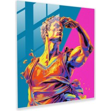 Popcas Hermes Cam Tablo - Canlı Renkler - Modern Sanat Renkli ve Canlı