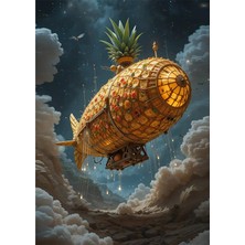 Bedeko Ananas Zeplin Mdf Tablo