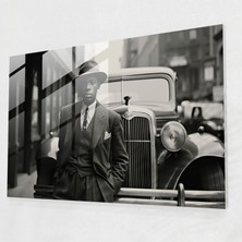 Popcas Harlem Cam Tablo - Ikonik Rönesans Dönemi - Harlem Rönesans Dönemi Ev Dekorasyonu Cam Sanatı