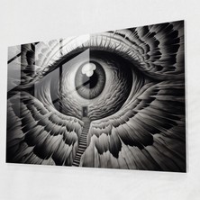 Popcas  Spiral Cam Tablo - Illuminati Hipnotik Cam Duvar Sanatı Cam Tablo