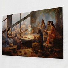 Popcas Eski Çanak Çömlek Tarzı Mitoloji Cam Sanatı - Mitoloji Olimpos Dağı Tanrısal Varlıklar Zamansız