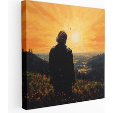 Popcas Kurt Cobain Cam Tablo - Modern Sanat Cam Sanatı