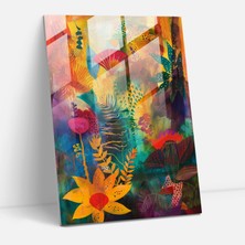 Popcas Frida Kahlo Tarzı Ev Dekorasyonu - Frida Kahlo Eserleri Duvar Süslemeleri Cam Tablo Sanatı