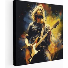 Popcas Kurt Cobain Cam Tablo - Grunge Sanatı